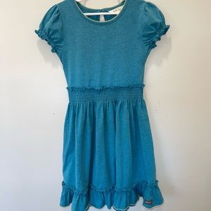 Matilda Jane teal stretch cotton dress